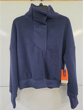 Women's Freely Tracy Pullover Sweater Peacoat Blue Size XS